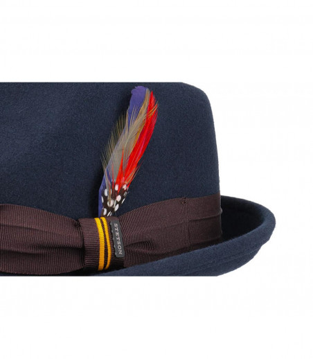 trilby bleu marine feutre